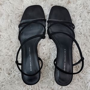 Zara black strappy sandal